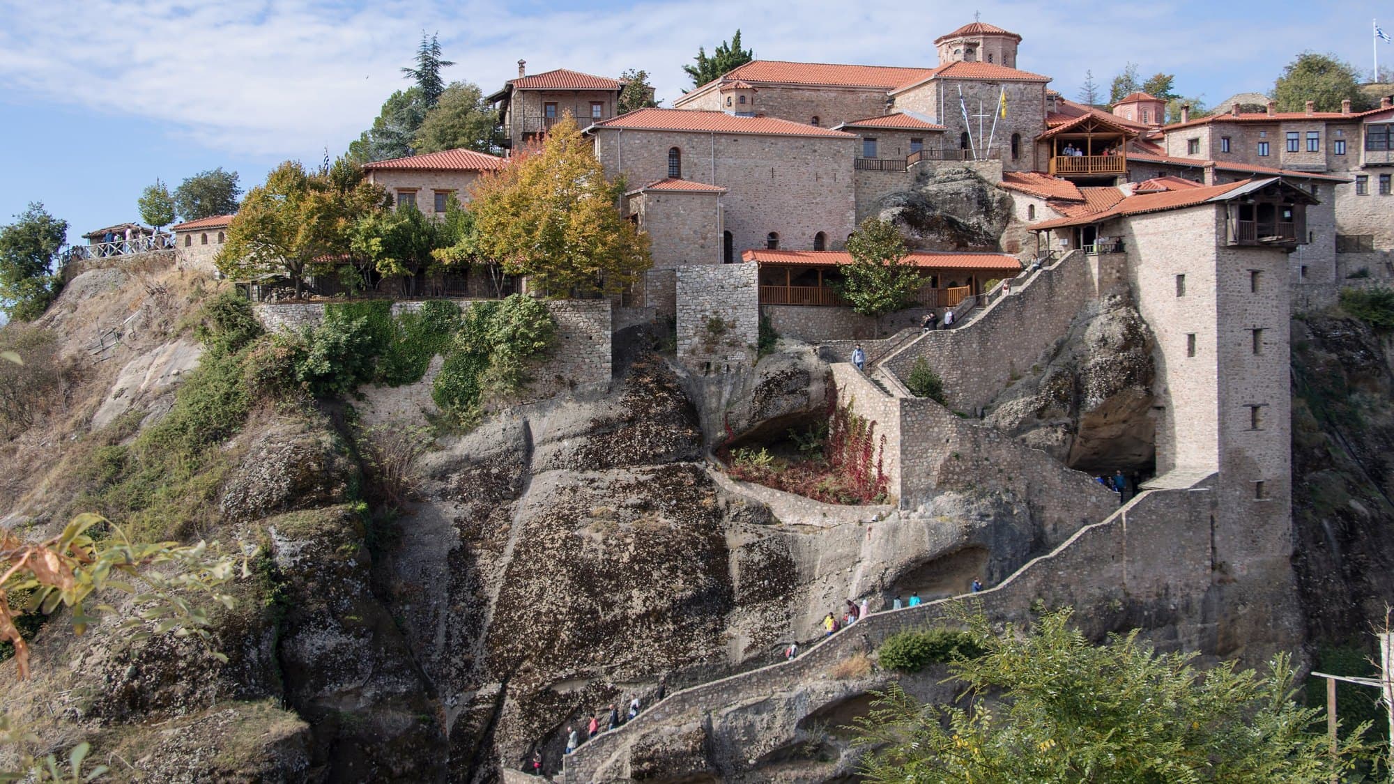 Le monastère du Grand Météore au sommet de son rocher